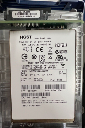 Hgst Western Digital 800 Gb Solid State Drive 2.5" Internal