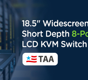 Iogear 8 Port 18.5" Widescreen Short Depth Lcd Kvm Switch W/clb Gcl1908wkitu
